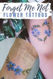 Click here to learn more ⬆️. Stunning Forget Me Not Flower Tattoos Tattooglee