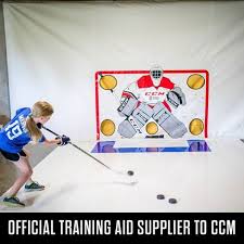 Did The Hockey Player In Your Life Get Everything That They Asked Santa For If Not The Sniper S Edge Hockey Shooting Tarp Is Hockey Training Hockey Players Hockey Puck