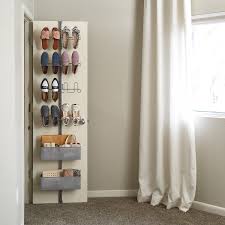 Door and wall rack system from elfa to make the most of unused space in living room, play room or games room. Elfa Utility Shoe Storage Over The Door Rack Shoe Storage Storage Spaces Shoe Rack Door