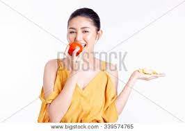 Lollipops are available in many flavors and shapes. Young Asian Woman Image Photo Free Trial Bigstock