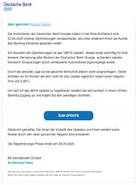 Find more deutsche bank info at. Deutsche Bank Phishing Aktuell Diesen Fake Mails Durfen Sie Nicht Trauen