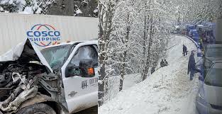 Wednesday, 12 hours after the collision. Man And His Dog Killed In Tragic Coquihalla Highway Crash Involving 50 People News