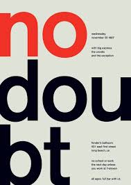 No Doubt At Fender S Ballroom 1987 Typography Design Typography Graphic Design