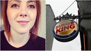 Felicity köpte meny på Burger King