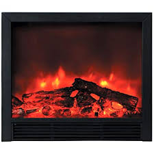 It has a beautiful vintage finish that will blend well with any décor. Yosemite Home Decor Df Efp765 Widescreen Floor Standing Electric Fireplace Black Amazon In Home Improvement