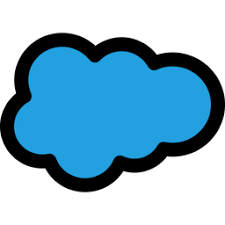 Salesforce Logo Icon Download In Colored Outline Style