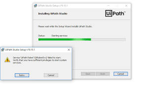 As you know uipath studio is the product of uipath. Error While Installing Uipath Studio Setup 19 10 1 Help Uipath Community Forum