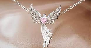 Wings Of Courage Guardian Angel Necklace