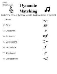 Composers are allowed to use as many ps or fs in a row as they want but youll catch on to the pattern pretty quickly. This Is A Really Basic Dynamic Worksheet Students Will Match The Dynamic Levels With The S Teaching Music Theory Music Theory Worksheets Vocal Music Education