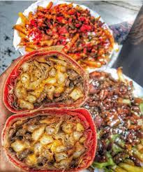 Yelp San Diego On Instagram Hot Cheetos Burritos Hot Cheetos Fries And Carne Aside Fries Thanks Tutac Foodie Workout Food Junk Food Snacks