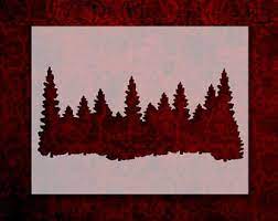 Mountain Stencil Etsy