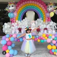 Rainbow Balloon Ideas Unicorn Birthday Party Decorations Girl Birthday Decorations Rainbow Party Decorations