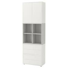 Eket Storage Combination With Feet White Light Gray Width 27 Height 83 Shop Today Ikea Eket Ikea Eket Ikea Shelving Unit