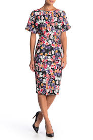 Alexia Admor Dolman Sleeve Midi Sheath Dress Hautelook