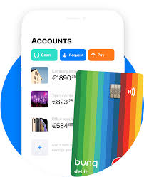 Bunq App Accounts Screen With Cards Business Bank Account Bookkeeping Software Accounting