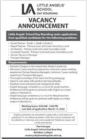 Various sample of apology letter template to ex girlfriend or boyfriend with examples have been provided on this page in pdf & word format. Nepali Teacher Primary Lower Secondary Level Job Vacancy In Nepal Little Angle S School Day Boarding March 2020 Merojob