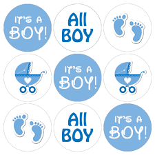 These are the perfect baby gift tags. It S A Boy Baby Shower Favor Stickers Blue Footprint Theme 180 Labels Buy Online In Andorra At Andorra Desertcart Com Productid 2835293