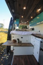Removable Table In The Blue Lagoon Van Home Van Life Van Living