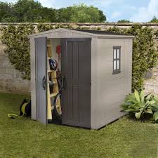 The keter apex 4x6 shed is made from a durable plastic. Plastic Sheds Plastic Garden Sheds Keter Oakland 757