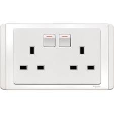 These were usually sold as a mating pair, but gradually de facto and then official standards arose to enable the interchange of compatible devices. Et3025 Ww 13a Twin 3 Pin Switched Socket Outlet White Schneider Electric Global