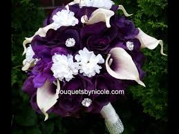 10 picasso hot pink fuchsia calla lilies real touch flowers diy silk wedding bouquets, centerpieces, wedding decorations dexinfloral 5 out of 5 stars (6,404) sale price $9.90 $ 9.90 $ 11.00 original price $11.00 (10% off. Diy Brooch Bouquet Real Touch Calla Lilies Silk Roses Wedding Project Youtube