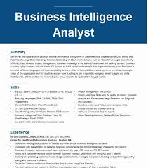 Professional Business Intelligence Analyst Resume Examples Statistics Livecareer