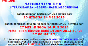 Saringan linus numerasi di bilik operasi linus. Nkra Linus 2018