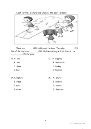 primary 3 exam paper 1 english esl worksheets for distance learning and physical classrooms