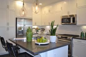Mission Thermofoil Satin White Frameless Cabinetry With Brushed Nickel Gallery Pulls Frameless Cabinetry Spacious Kitchens Small Kitchen