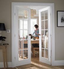 B Q Cadeby White Woodgrain 20 Lite Clear Glass French Door Set H 1981 W 1168mm Nat31profd White Interior Doors French Doors Interior Glass Doors Interior