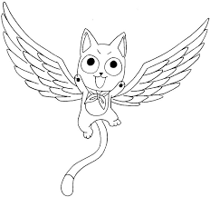 How To Draw Exceed Happy From Fairy Tail With Easy Step By Step Drawing Tutorial Fairy Drawings Fairy Tail Art Fairy Tail Happy