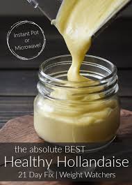 Hollandaise sauce is most commonly used to season fish and steamed vegetables such as asparagus. Healthy Hollandaise Sauce Recipe Instant Pot Microwave The Foodie And The Fix