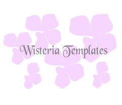 Hanging Paper Wisteria Tutorial Templates Paper Flowers Diy Flower Template Wisteria