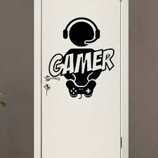 carved gamer wall stickers vinyl mural wallpapers for kids room decoration wall decals nursery game decor stic nursery wall decals kid room decor door stickers