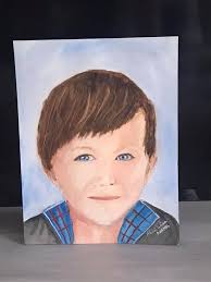 My grandson wanted a painting of a waterfall in Costa Rico where he lives  he took a picture of it and he loved the painting