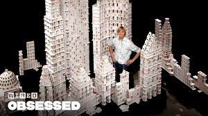 Place glue along the top of the bottom portion of your castle. Watch How This Guy Stacks Playing Cards Impossibly High Obsessed Wired