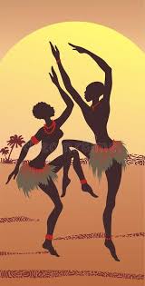Dancing Africans Dancing Couple Of Africans Vector Illustration Sponsored Africans Dancing Couple Il African Drawings African Paintings Africa Art