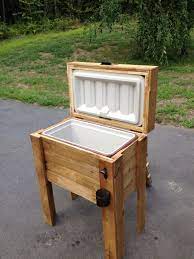 Pin By Kimberly Benjamin On For The Home Wood Cooler Wooden Ice Chest Wooden Cooler