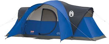 3.6 (8) magellan outdoors cumberland 10 person family cabin tent with screen porch and lights. Amazon Com Coleman Camping Tent 8 Person Montana Cabin Tent With Hinged Door
