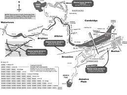 Charles River Bridge Distances Map And Running Time