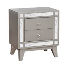 Concealed drawer nightstand white modern. Leighton Contemporary Two Drawer Nightstand By Coaster Furniture Nis413284728 Designer Furniture Gallery