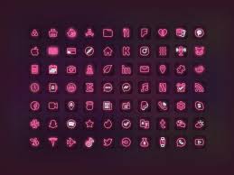 Download and apply neon theme for free and stylize your android phone. 500 Pink Neon Ios 14 App Icon Pack Unique Aesthetic For Etsy App Icon Iphone App Design Wallpaper Iphone Neon