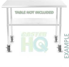 · free shipping on $35+ · order drive up Buy Nsf Certified 4 Inch Caster Wheel Set For Commercial Kitchen Prep Tables Total Locking Casters Casterhq Brand Online In Germany B0749dkzz8