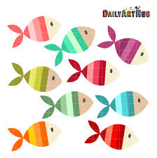 Free Colorful Fishes Clip Art Set Clip Art Free Clip Art Colorful Fish