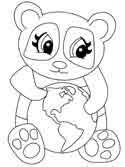 Print this coloring page and leave your own mark on this illustration with your excellent coloring skills. Panda Coloring Pages