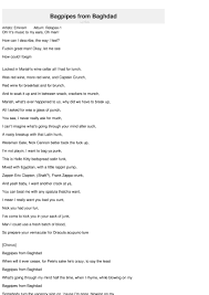 Bagpipes From Baghdad Cornemuse Nan Bagdad Lyrics Eminem Eminem