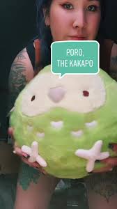 My new bestie @fluffnest #kakapo #fluffnest #plush #plushtoys #plushies  #poro #obsessed