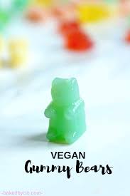 You'll just need a few simple ingredients and some candy molds. Vegan Gummy Bears Recipe Vegan Gummy Bears Gummy Bear Recipe Bear Recipes
