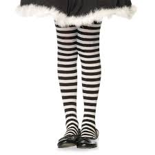 Black And White Stockings Child Striped Tights Costume Accessory Black White Stockings Hosiery Accessories Costumes Com Au Striped Tights Black Tights Striped Stockings