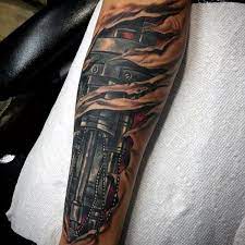 26 juli 2015 utforska tomsorbrings anslagstavla terminator tattoos pa pinterest. 60 Terminator Tattoo Designs For Men Manly Mechanical Ink Ideas